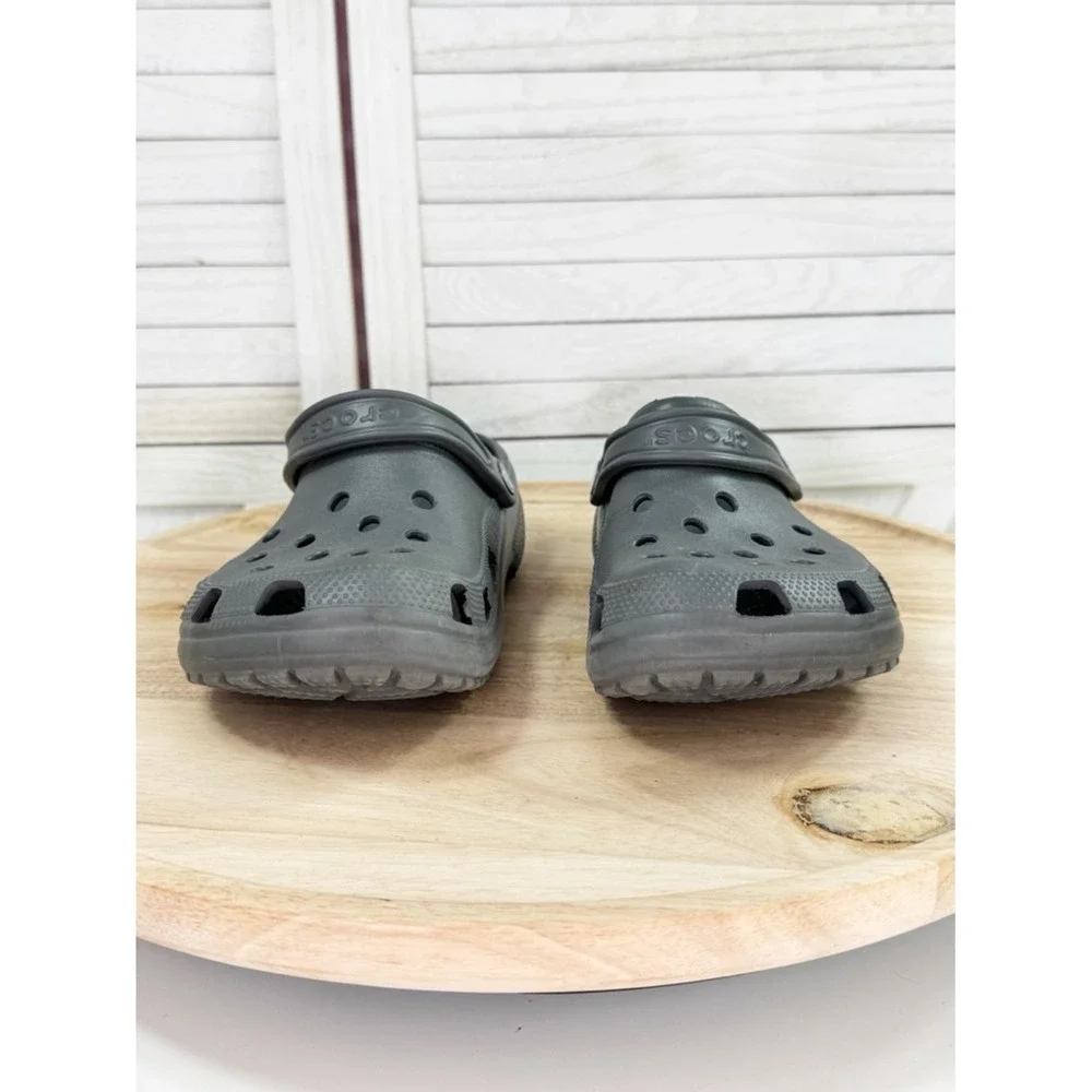 Crocs Classic Slip On Clog Sandals‎ Slate Grey 9 Men 11 Women